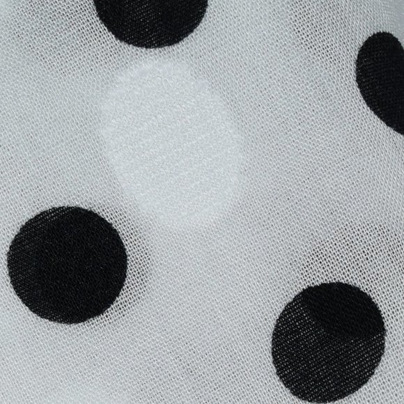 KAREN SCOTT Black and White Polka Dots Blouse Top Shirt. Size SP - Picture 4 of 6